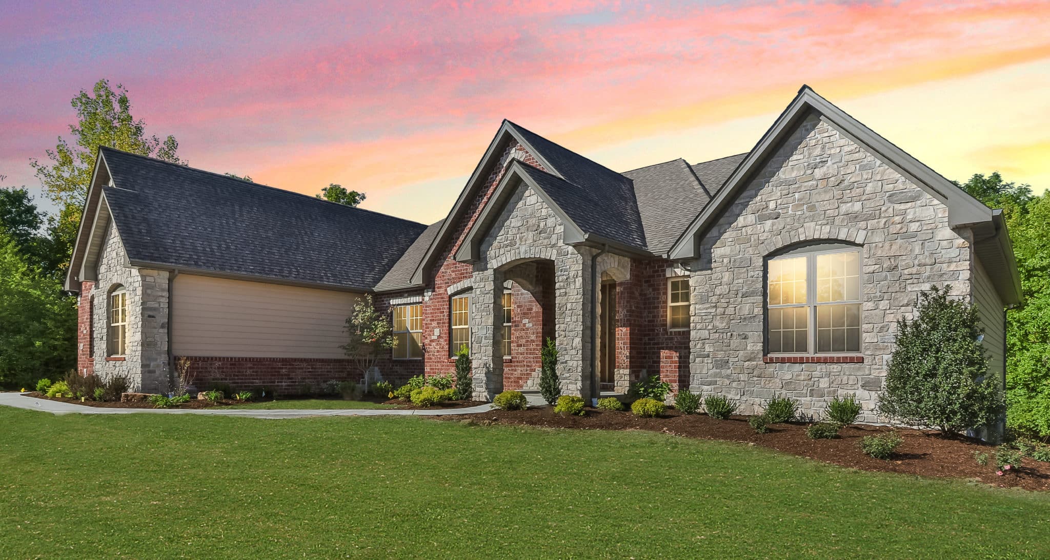 17025FalstoneMillCourtWildwooddusk1 Whalen Custom Homes